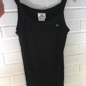 Lacoste Black ribbed tank top M/36